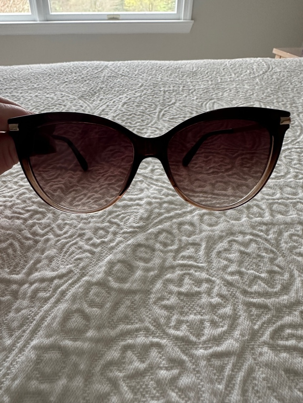 Jones New York Brown Gradient Cat-Eye Sunglasses